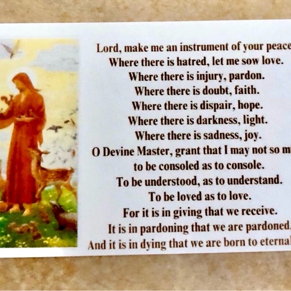 3 SAINT FRANCIS PET TAGS for a pets collar or pendant and prayer cards CHARITY - Picture 6 of 7